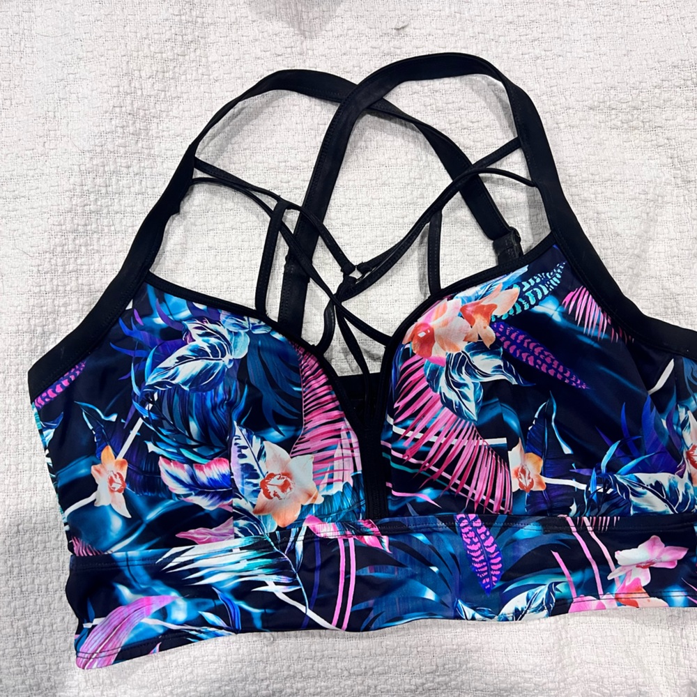 EUC torrid floral swim top